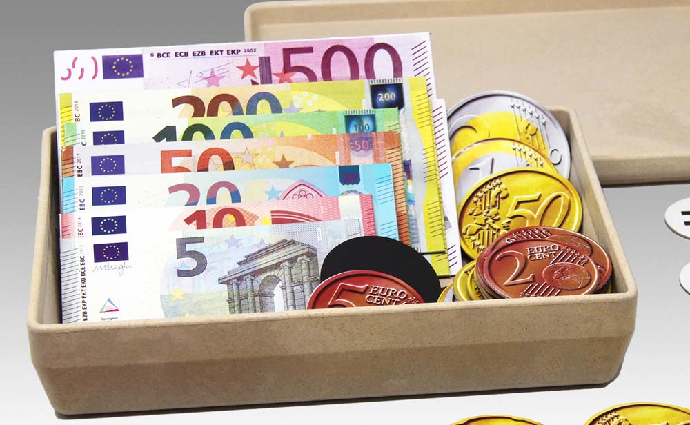 Euro Rechengeld für die Tafel Euro Rechengeld für die Tafel