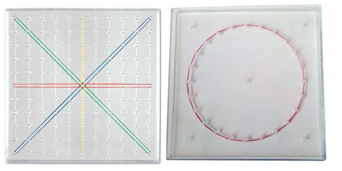 Geobrett - transparent - 5x5 Stifte Geobrett - transparent - 5x5 Stifte