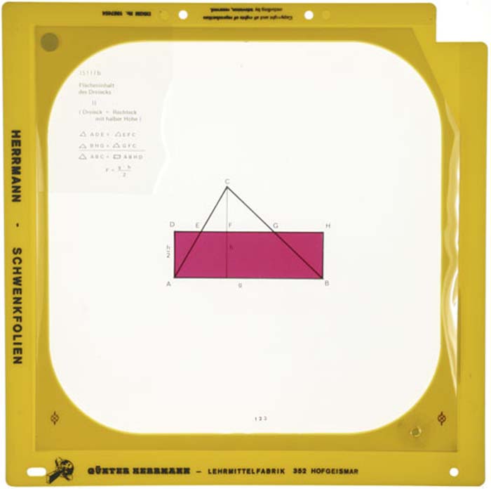 Schwenkfolie - Dreieck gleich Paralellogramm Schwenkfolie - Dreieck gleich Paralellogramm
