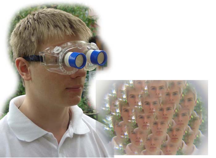 Facettenaugen-Brille Facettenaugen-Brille