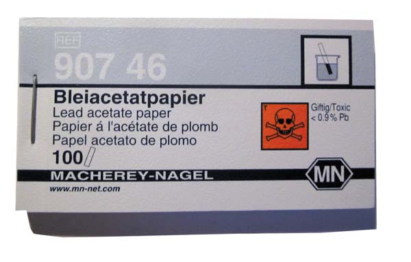 Bleiacetatpapier für Sulfid Bleiacetatpapier für Sulfid