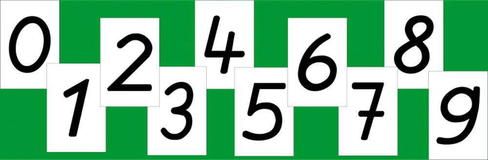 Magnetische Ziffernkärtchen von 0 bis 9 Magnetische Ziffernkärtchen von 0 bis 9