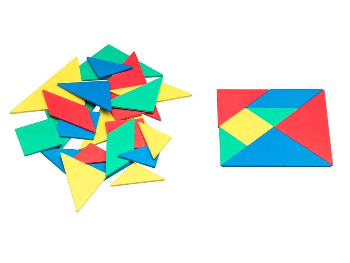 Schüler-Tangram in 4 Farben Schüler-Tangram in 4 Farben