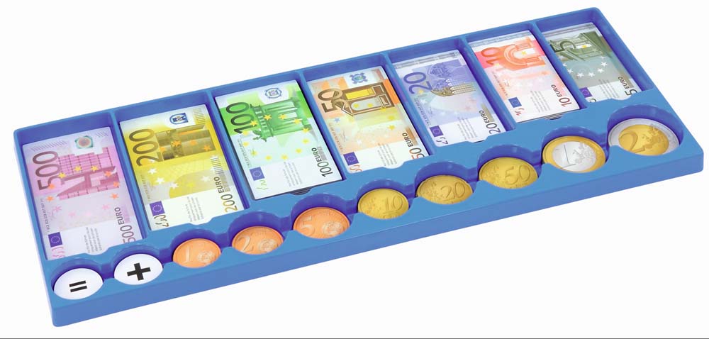 Euro Rechengeld in Kasse Euro Rechengeld in Kasse