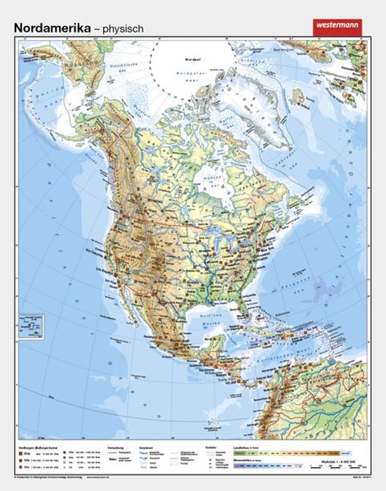 Nordamerika - physisch/politisch Nordamerika - physisch/politisch
