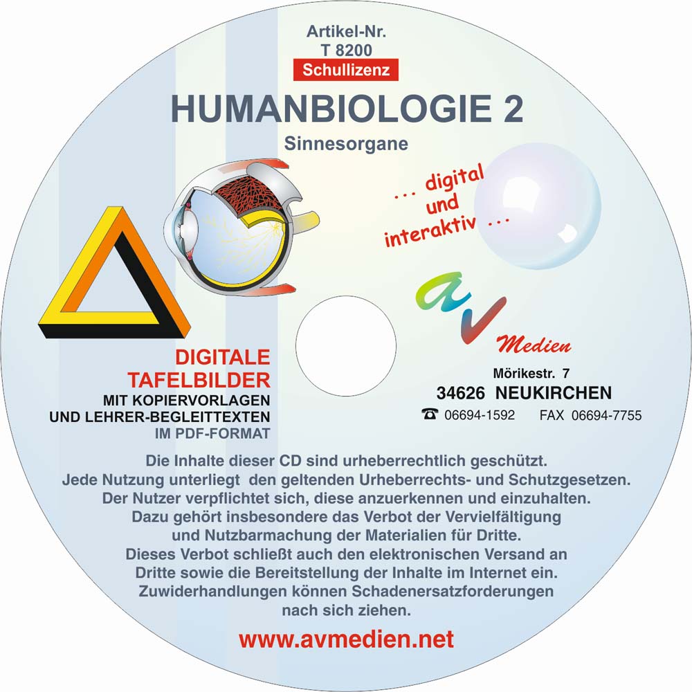 Humanbiologie 2: Sinnesorgane Humanbiologie 2: Sinnesorgane