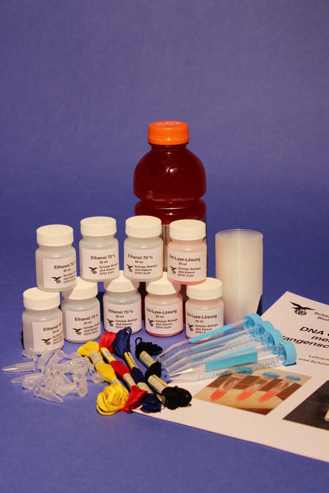 DNA-Gewinnung, Experimentier-Kit DNA-Gewinnung, Experimentier-Kit