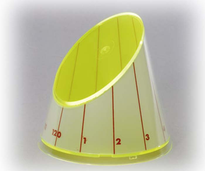 Kegelstumpf mit Ellipsenschnitt und Abwicklungsschablone Kegelstumpf mit Ellipsenschnitt und Abwicklungsschablone