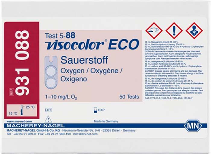 Kolorimetrischer Test VISOCOLOR ECO Sauerstoff Kolorimetrischer Test VISOCOLOR ECO Sauerstoff