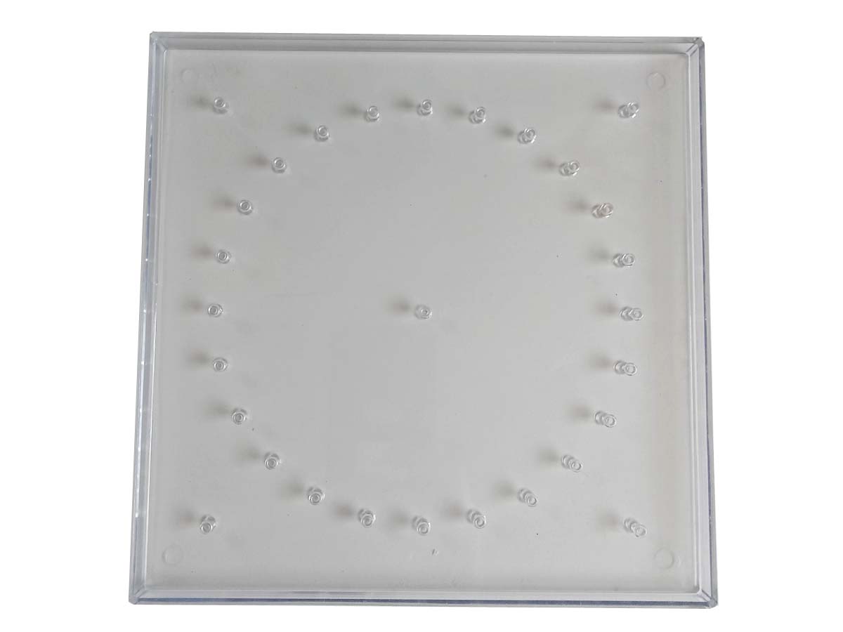 Geobrett - transparent - Kreismuster 24 Stifte Geobrett - transparent - Kreismuster 24 Stifte