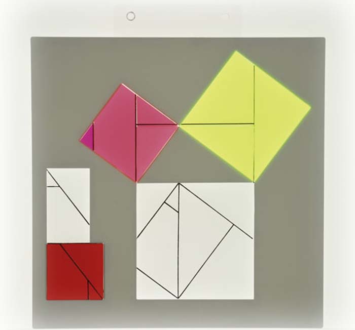 Projektionsmodell für die Lehrsätze des Pythagoras Projektionsmodell für die Lehrsätze des Pythagoras