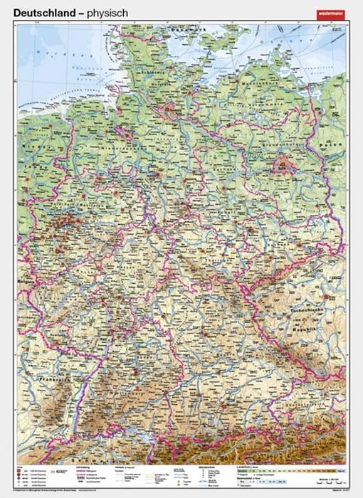 Deutschland - physisch Deutschland - physisch