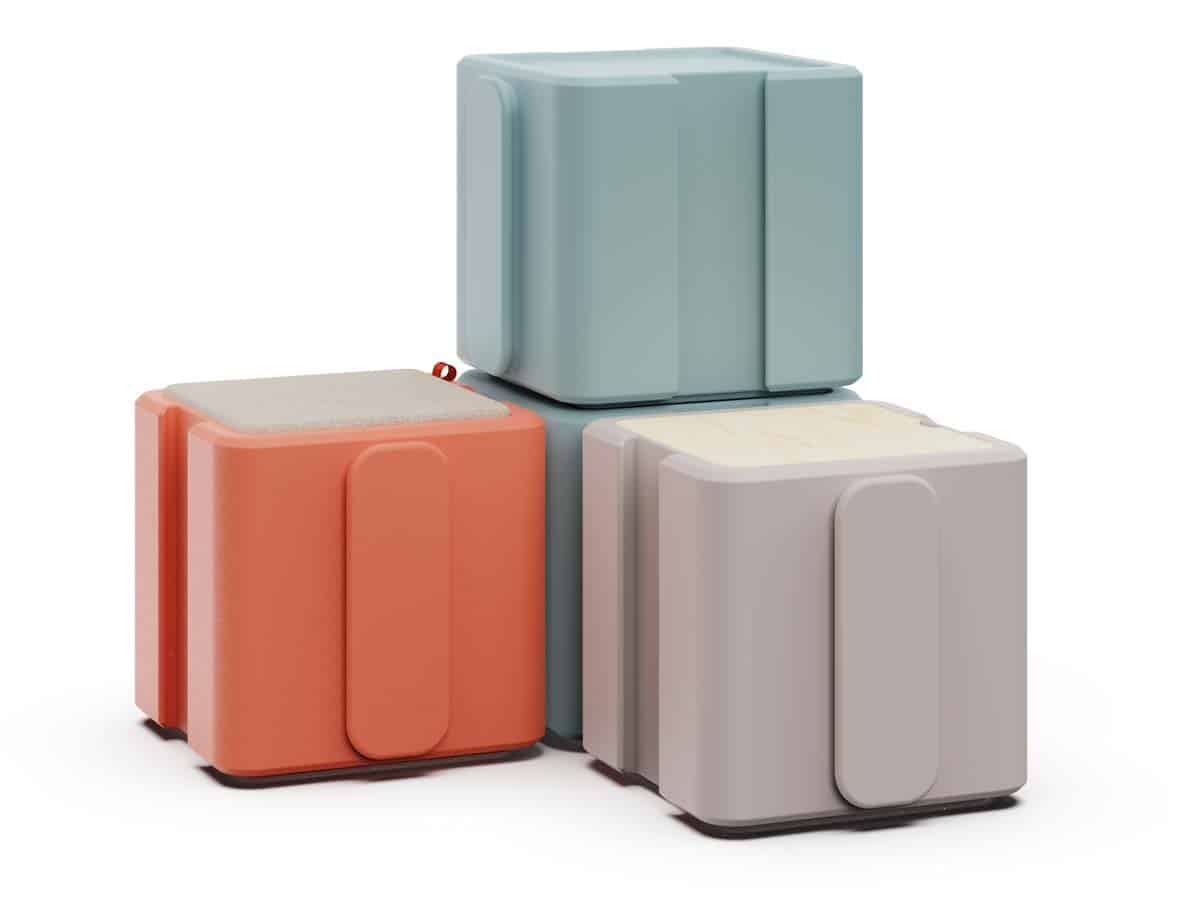 Modularer Hocker Pie