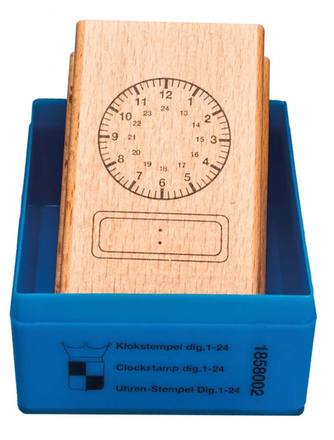 Uhr-Stempel, analog-digital Uhr-Stempel, analog-digital