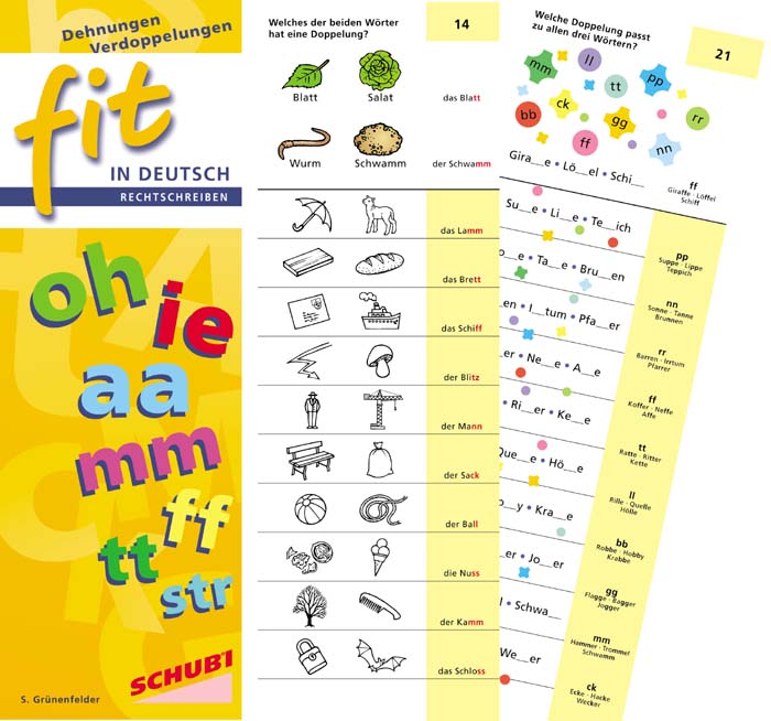 FIT in Deutsch - Rechtschreiben: Dehnungen, Verdoppelungen FIT in Deutsch - Rechtschreiben: Dehnungen, Verdoppelungen
