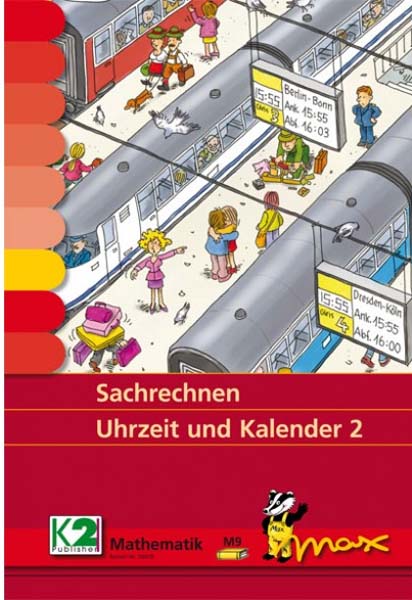 Max Lernkartenset Sachrechnen Uhrzeit und Kalender 2