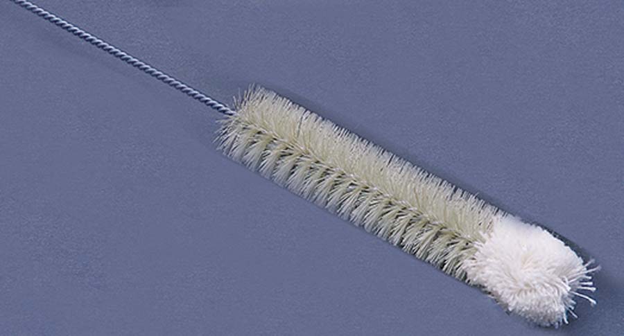 Reagenzglasbürste mit Wollspitze Reagenzglasbürste mit Wollspitze