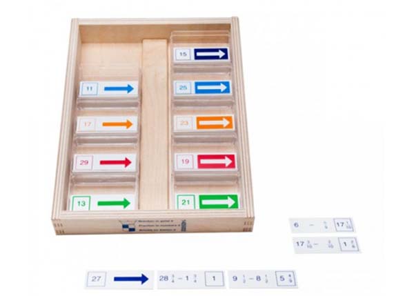 Brüche-Domino in Zahlen subtrahieren Brüche-Domino in Zahlen subtrahieren