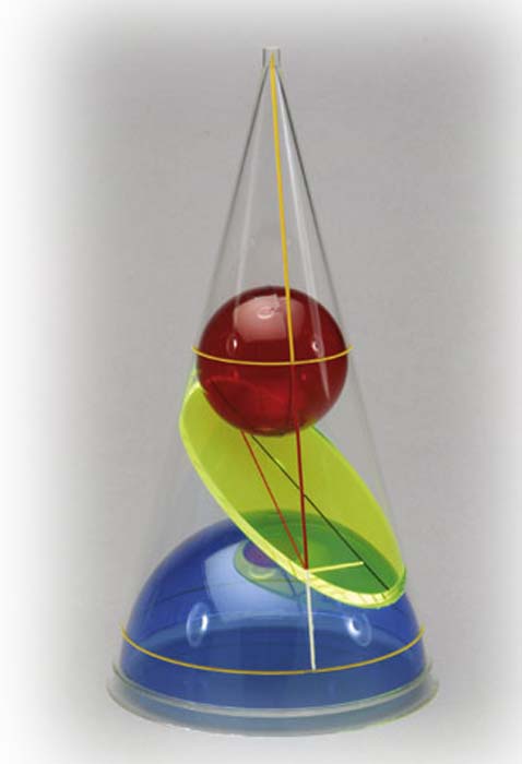 Kegel mit Ellipse und zwei Berührungskugel Kegel mit Ellipse und zwei Berührungskugel