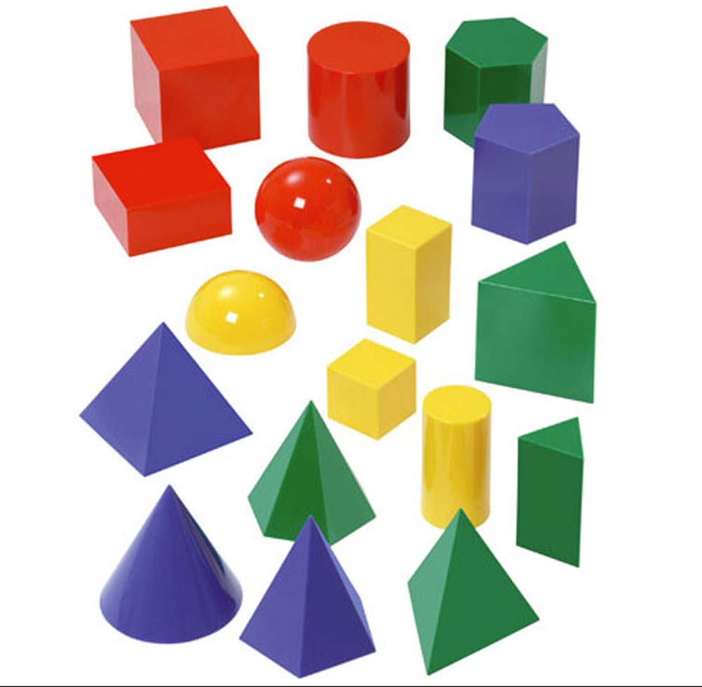 Große Geometrie-Körper aus Kunststoff Große Geometrie-Körper aus Kunststoff