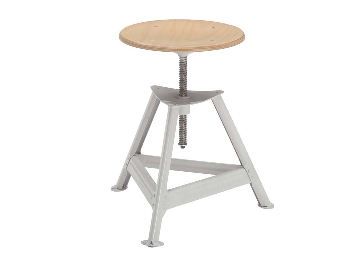 Bandstahlhocker 3-beinig, höhenverstellbar Bandstahlhocker 3-beinig, höhenverstellbar