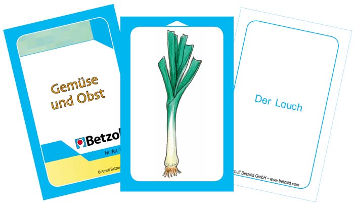 Gemüse und Obst - Kartenset zum Magischen Zylinder Gemüse und Obst - Kartenset zum Magischen Zylinder