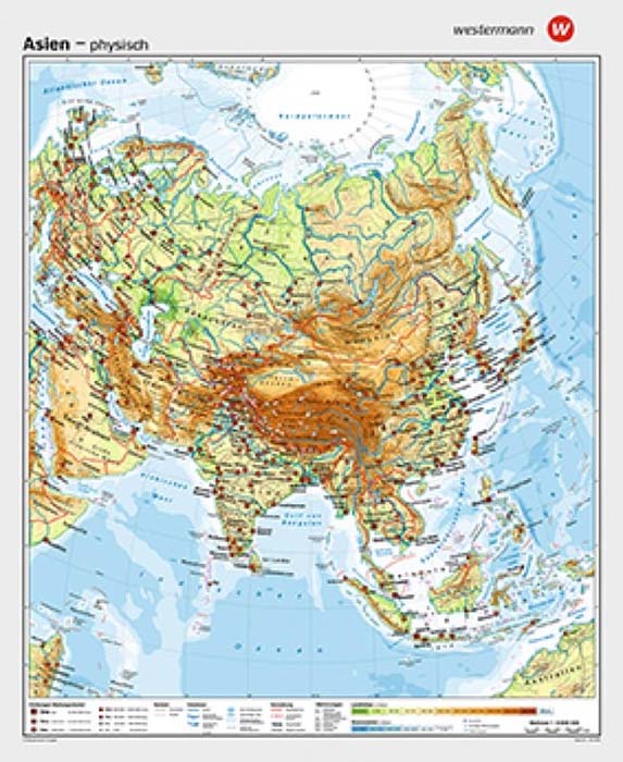 Asien - physisch / politisch Asien - physisch / politisch