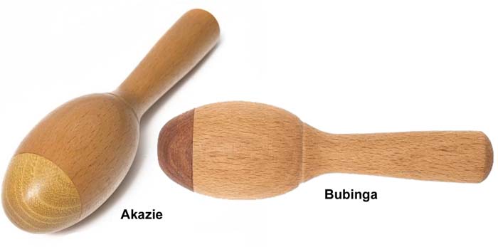 Maracas aus Buche Maracas aus Buche