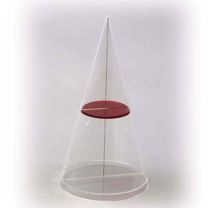 Kegel mit Horizontal- u. Vertikalschnitt Kegel mit Horizontal- u. Vertikalschnitt