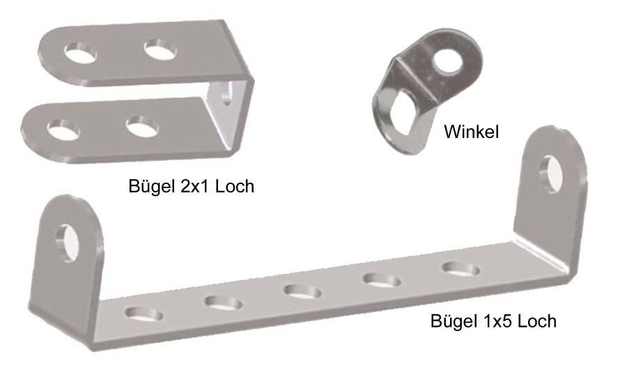 Einzelteile zu den Mechanikbaukästen