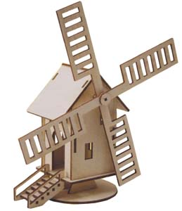 Holz-Windmühle Holz-Windmühle