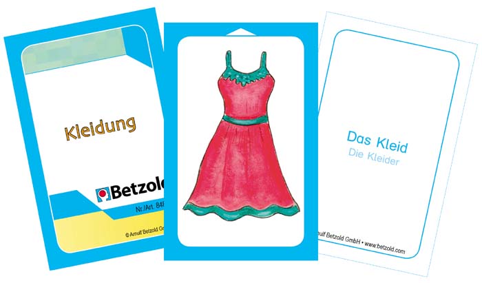 Kleidung - Kartenset zum Magischen Zylinder Kleidung - Kartenset zum Magischen Zylinder