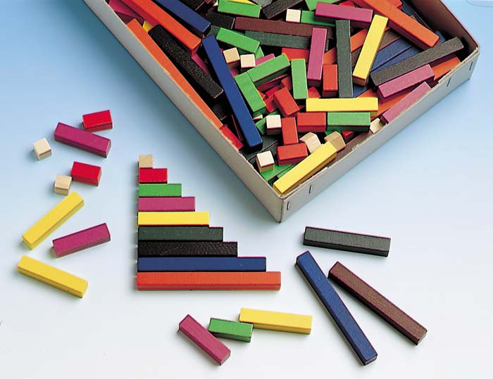 Farbige Cuisenaire-Stäbe