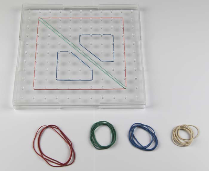 Geobrett transparent mit 121 Zapfen Geobrett transparent mit 121 Zapfen
