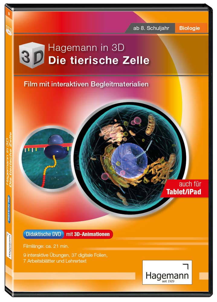 Didaktische DVD in 3D  Die tierische Zelle