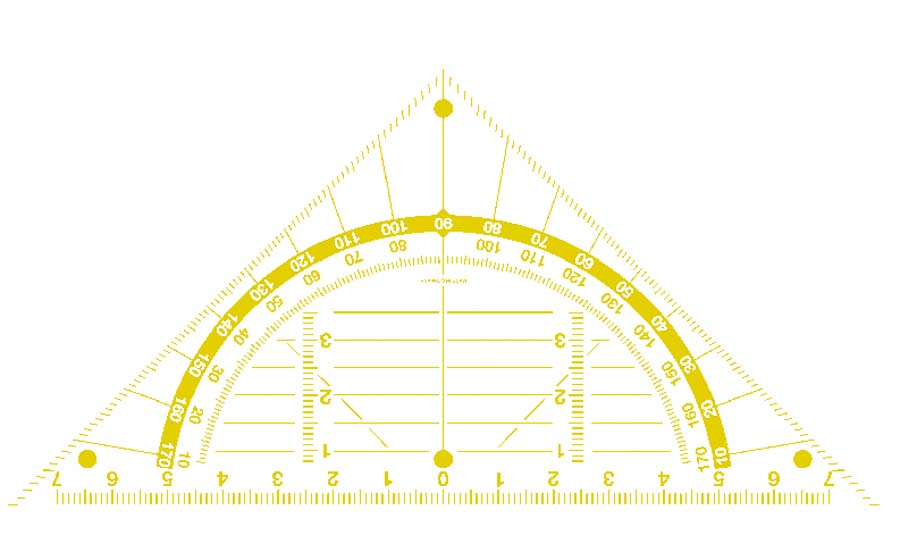 Geodreiecke für die Tafel aus Plexiglas Geodreiecke für die Tafel aus Plexiglas