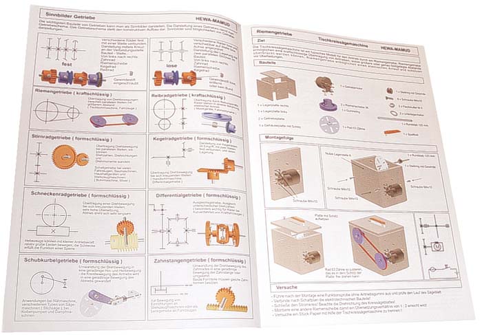 Anleitungsbuch - Getriebe- u. Maschinenbaukasten