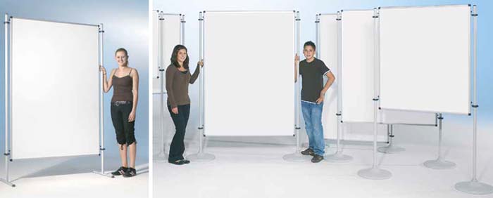 Stellwandtafel - weiß Stellwandtafel - weiß