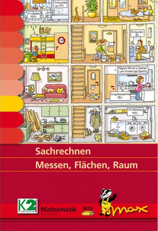 Max Lernkartenset Sachrechnen Messen, Flächen, Raum