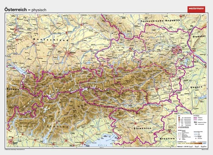 Österreich - physisch / stumm Österreich - physisch / stumm