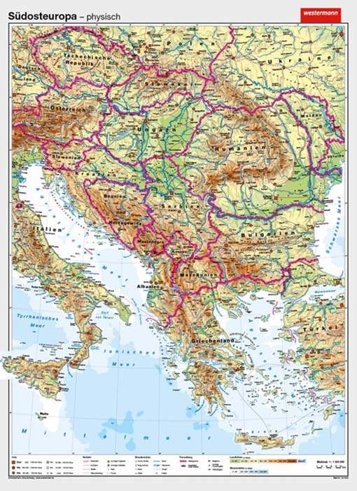 Südosteuropa - physisch / politisch Südosteuropa - physisch / politisch