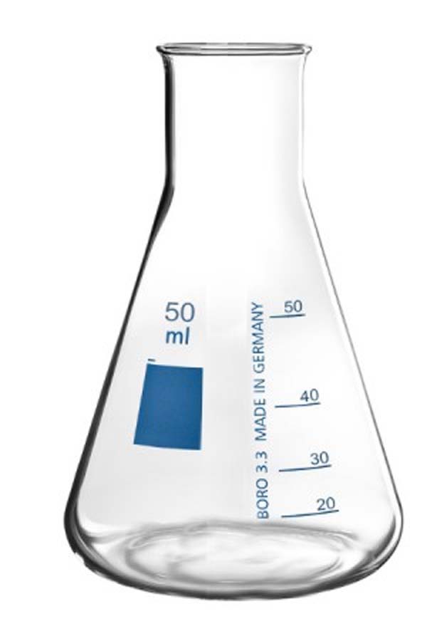 Erlenmeyerkolben weithals aus Borosilikatglas 3.3
