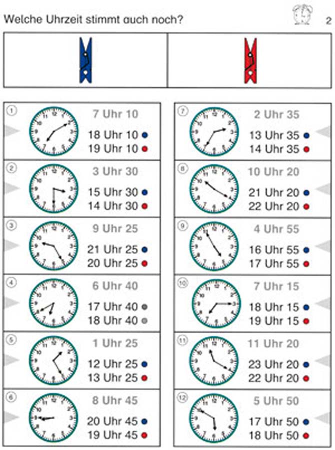 COLORCLIPS - Wieviel Uhr ist es