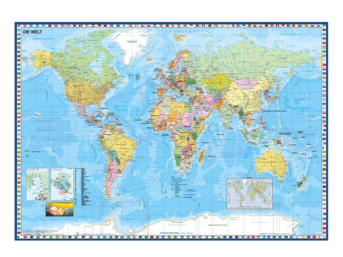 Die Welt EasyClip-Stoffkarte Die Welt EasyClip-Stoffkarte