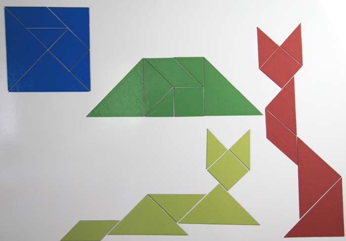 Tangram für die Tafel Tangram für die Tafel