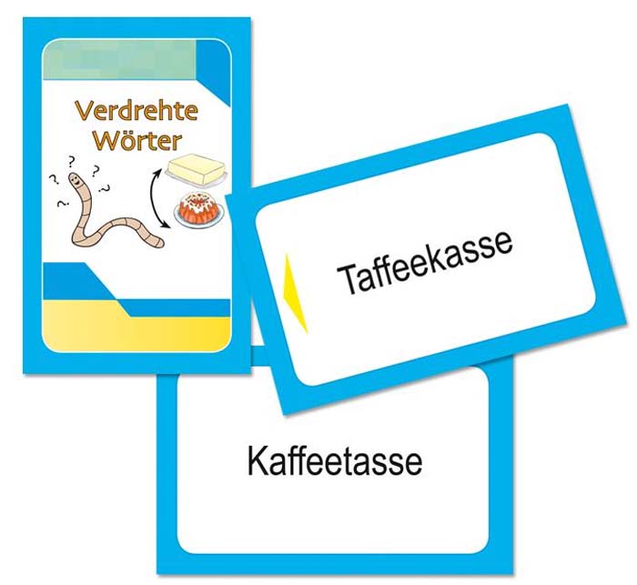 Verdrehte Wörter - Kartenset zum Magischen Zylinder Verdrehte Wörter - Kartenset zum Magischen Zylinder