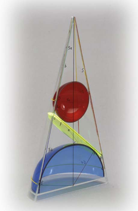 Kegel mit Ellipse und zwei Berührungskugel Kegel mit Ellipse und zwei Berührungskugel