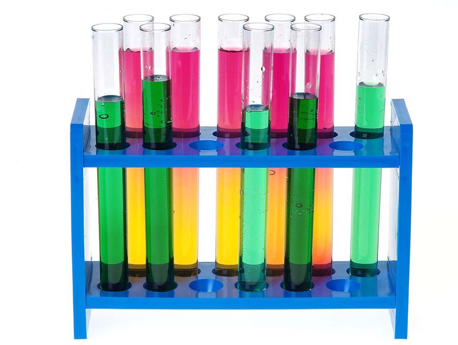 Reagenzglasgestell aus Kunststoff Reagenzglasgestell aus Kunststoff