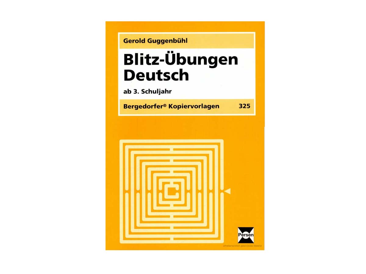 Bergedorfer Kopiervorlagen - Blitz-Übungen Deutsch