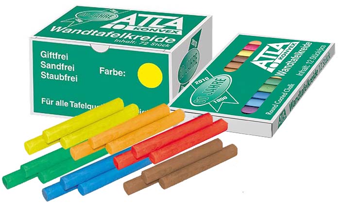 Atla Kreide konvex - bunt Atla Kreide konvex - bunt